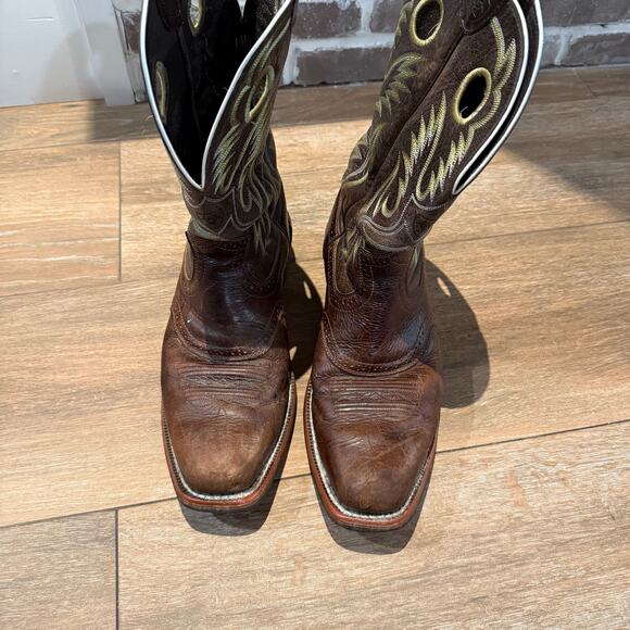 Ariat Heritage Roughstock Cowboy Boots Mens Size 13 D Brown Pull On Western - Picture 7 of 8
